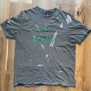 Men's Gray Custom Graphic T-Shirt